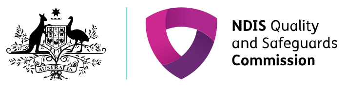 Australian Government coat of arms alongside the NDIS Quality and Safeguards Commission logo
